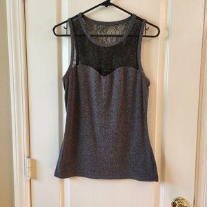 Express lace sleeveless blouse